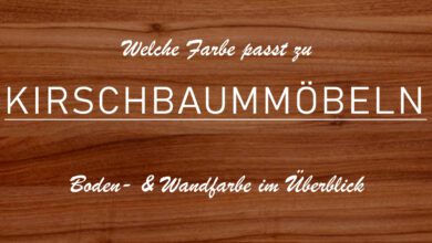 Zu sehen ist die Maserung von Kirschbaumholz. Darauf ist der Titel des Beitrags abgebildet: Welche Farbe passt zu Kirschbaummöbeln?